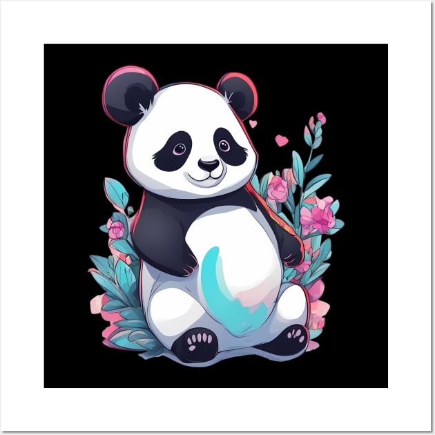 Lazy Panda Wall Art by animegirlnft